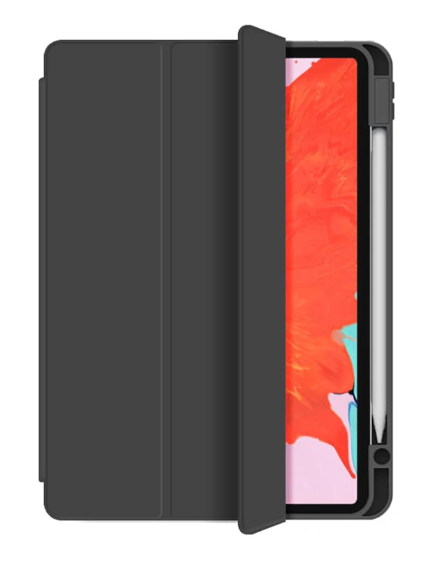 Чехол Wiwu Protective Case With pencil holder для iPad Pro 12.9" (2018-2021)/Air 13" (2024), Чёрный. Фото 1