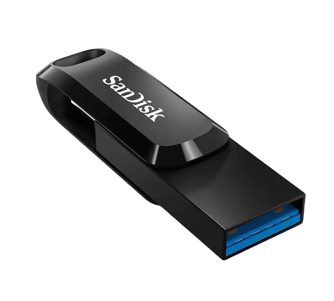 Накопитель Sandisk Ultra Dual Drive Go USB Type-C 128Gb, Чёрный [SDDDC3-128G-G46]. Фото 3