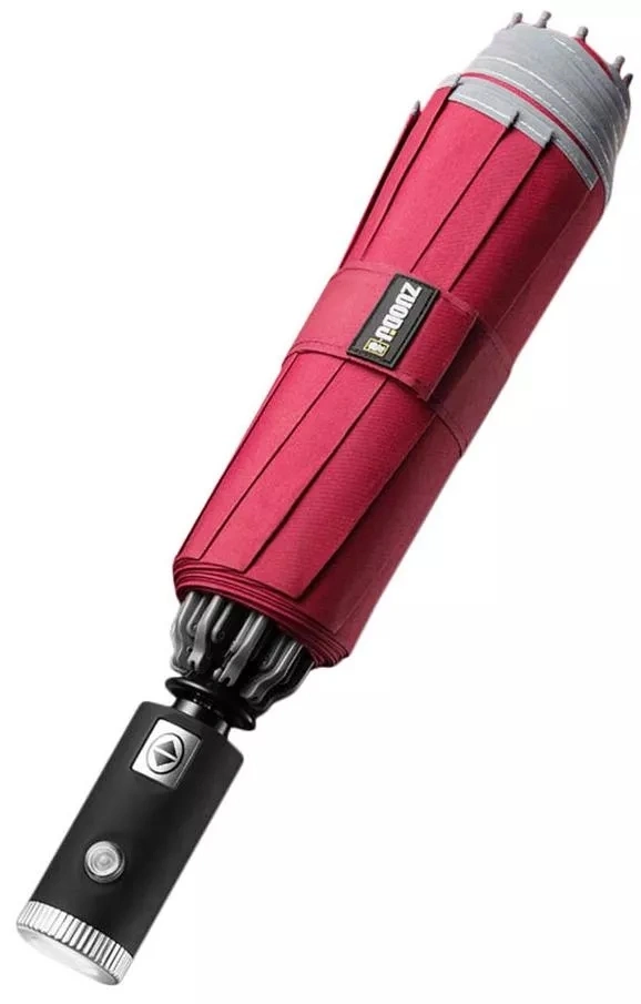 Зонт с фонарем Zuodu Automatic Umbrella LED ZD-BL, Красный. Фото 2