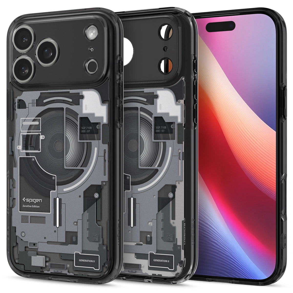 Накладка Spigen Ultra Hybrid (MagSafe) для iPhone 17 Pro Max, Чёрная (ACS10289). Фото 1