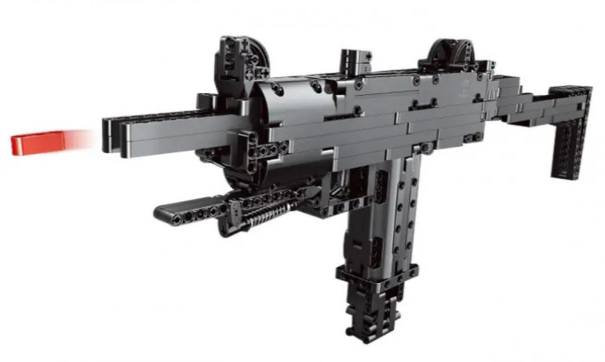 Конструктор Mould King Block Gun 14006. Пистолет-пулемет Mini Uzi, 796 деталей.. Фото 2