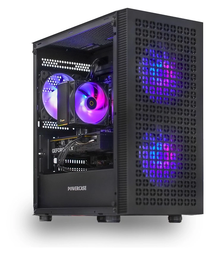 Системный блок CORE S (EM18 Intel Core i3-12100, 16Gb DDR4, RTX5060, SSD 512Gb M.2, MSI H610M K, 550Вт). Фото 1