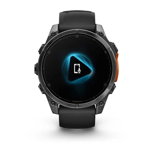 Умные часы Garmin Fenix 8 47mm, Slate Gray with Black Silicone Band. Фото 3
