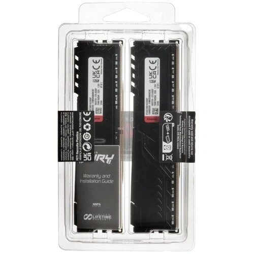 Оперативная память Kingston FURY Beast Black 32Гб, DDR4, 2х16 ГБ, 3200 МГц, CL16-18-18 (KF432C16BB1K2/32). Фото 4