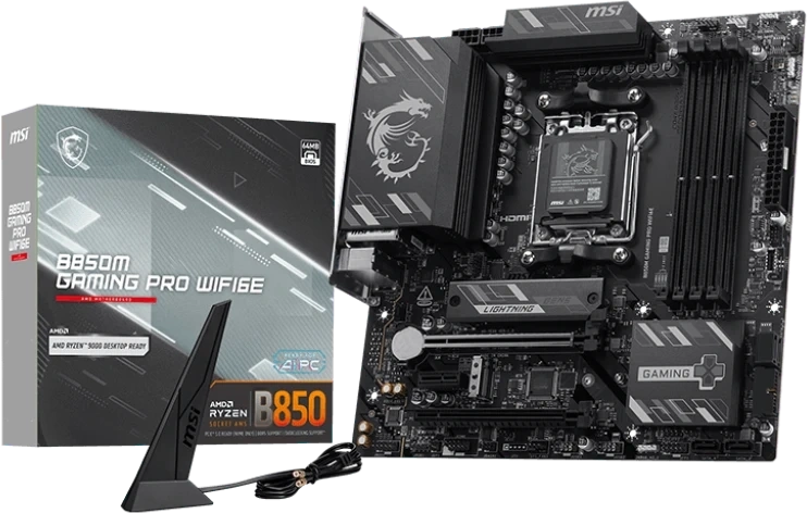 Материнская плата MSI B850M GAMING PRO WIFI6E (AM5, mATX). Фото 5