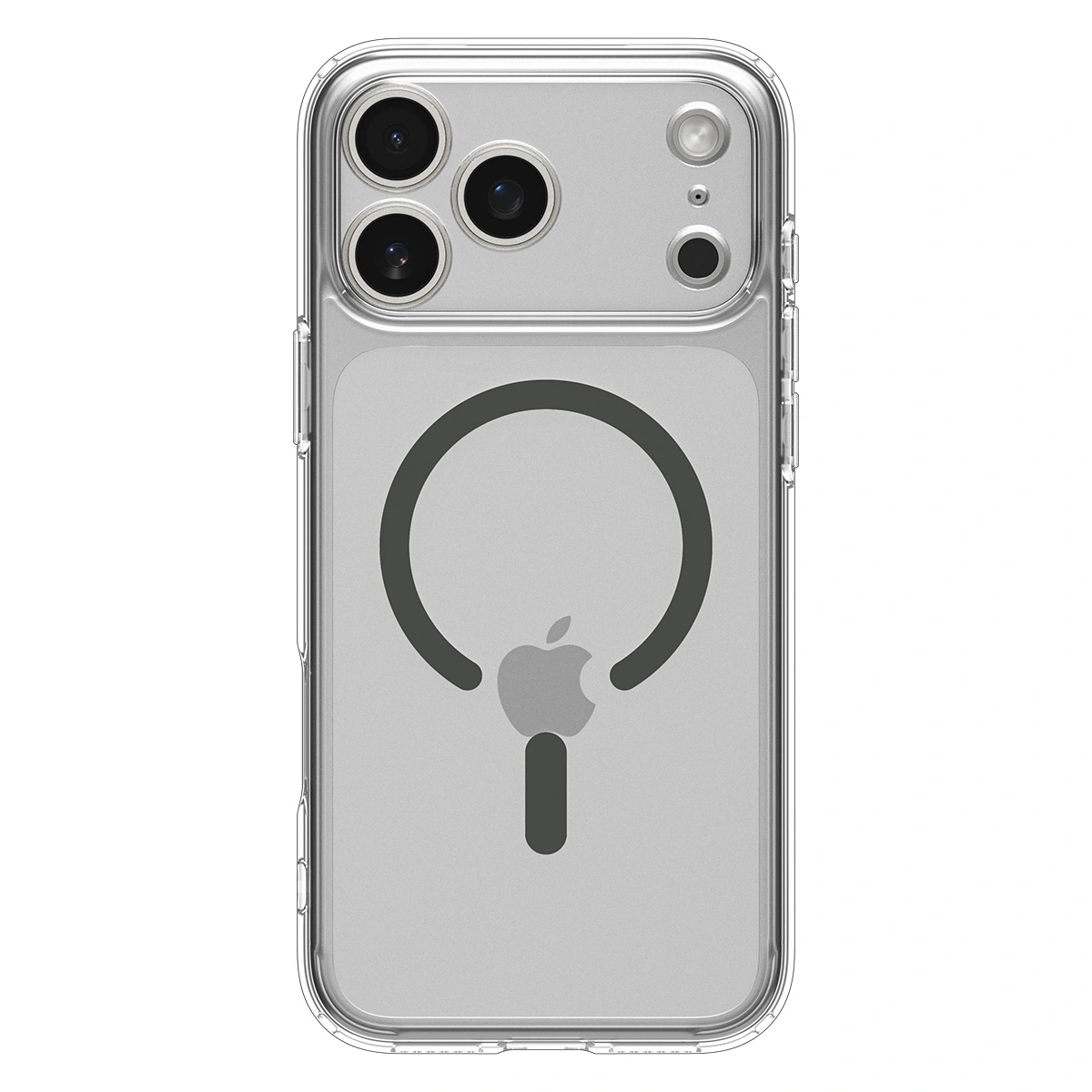 Накладка Spigen Ultra Hybrid Magsafe для iPhone 17 Pro, Прозрачный графит (ACS10347). Фото 2