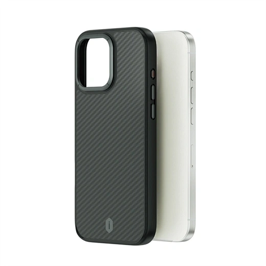 Накладка Wiwu для iPhone 16 Defense Ultra Kevlar, Black (DCC-205). Фото 5