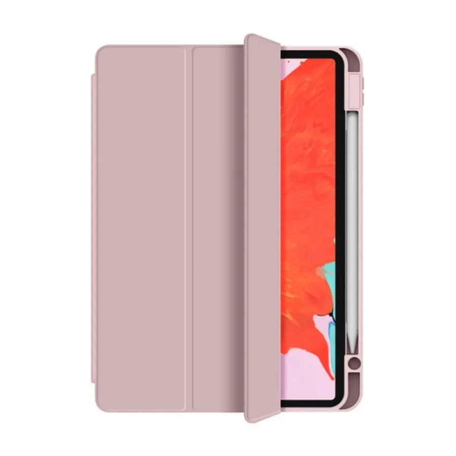 Чехол Wiwu Protective Case With pencil holder для iPad Pro 12.9" (2018-2021)/Air 13" (2024), Розовый. Фото 1