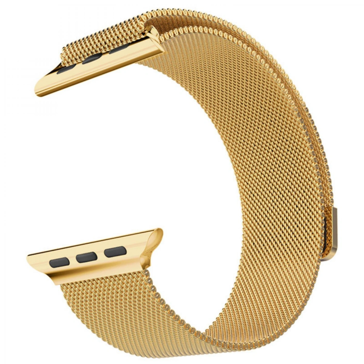 Ремешок для Apple Watch 44/45/46/49мм миланский сетчатый браслет, Gold. Фото 1