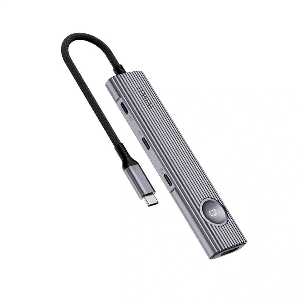 Хаб Wiwu Travel 8in1 Wi-HB001, Grey. Фото 2