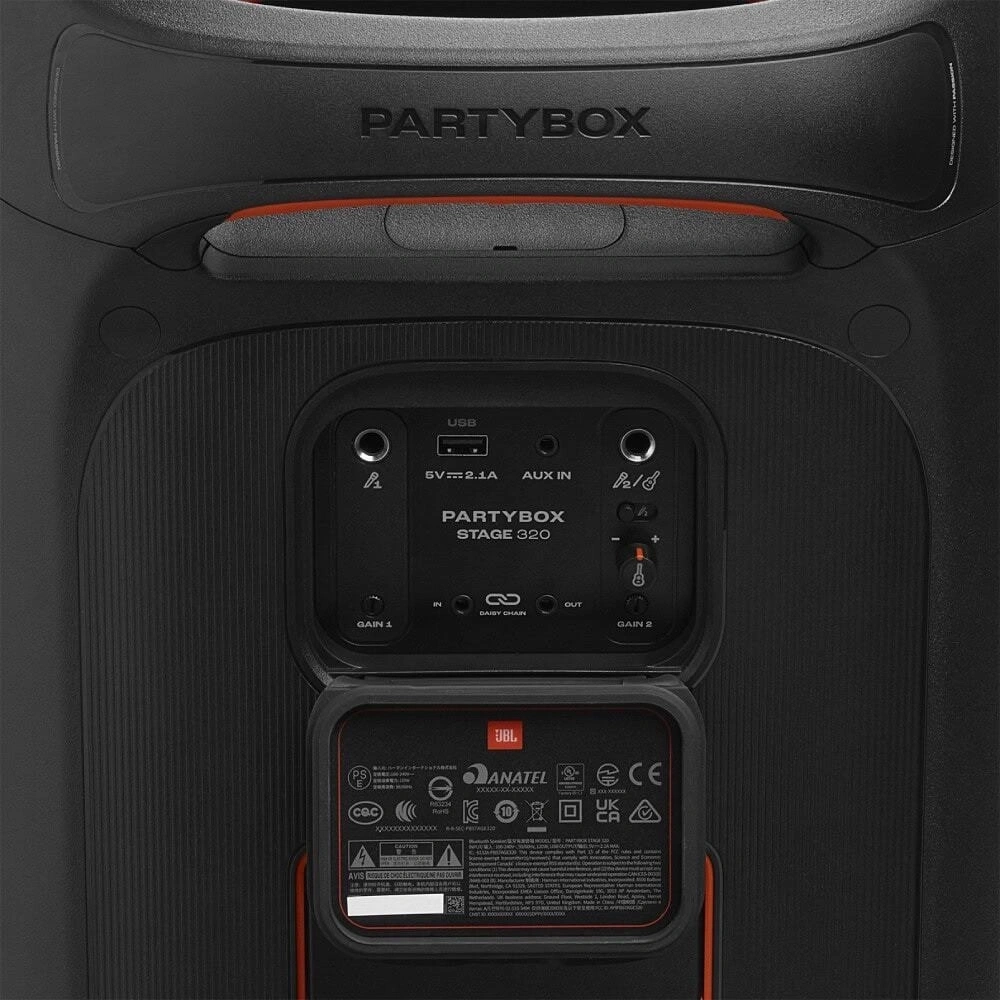 Беспроводная акустика JBL Partybox Stage 320, Чёрная. Фото 7