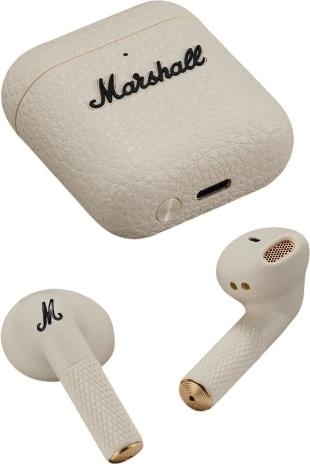 Беспроводные наушники Marshall Minor IV, Кремовые. Фото 3
