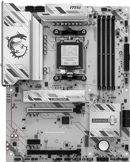 Материнская плата MSI B850 GAMING PLUS WIFI6E (AM5, ATX). Фото 1