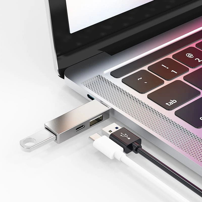 Хаб Wiwu Alpha T02 Pro USB-C, Grey. Фото 3