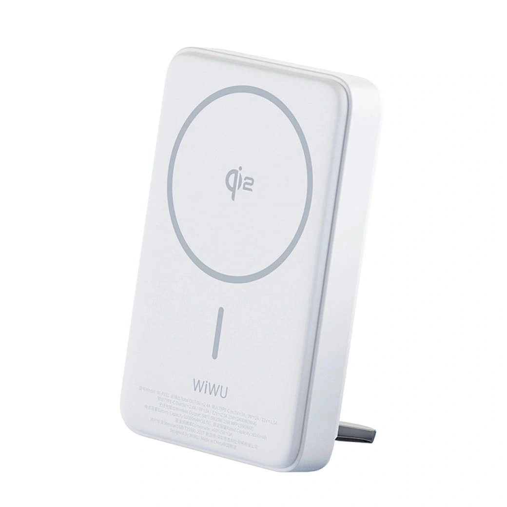 Внешний аккумулятор Wiwu Wi-P031 Power Bank MagSafe 10000 mAh 30W, Белый. Фото 2
