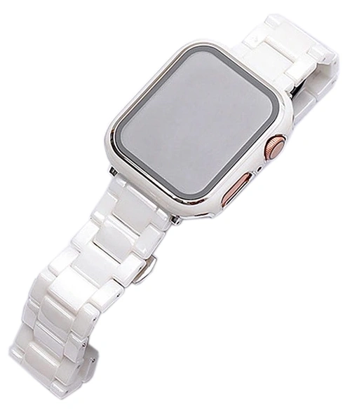 Ремешок Ceramics Block для Apple Watch 38/40/41/42мм, Белый. Фото 1
