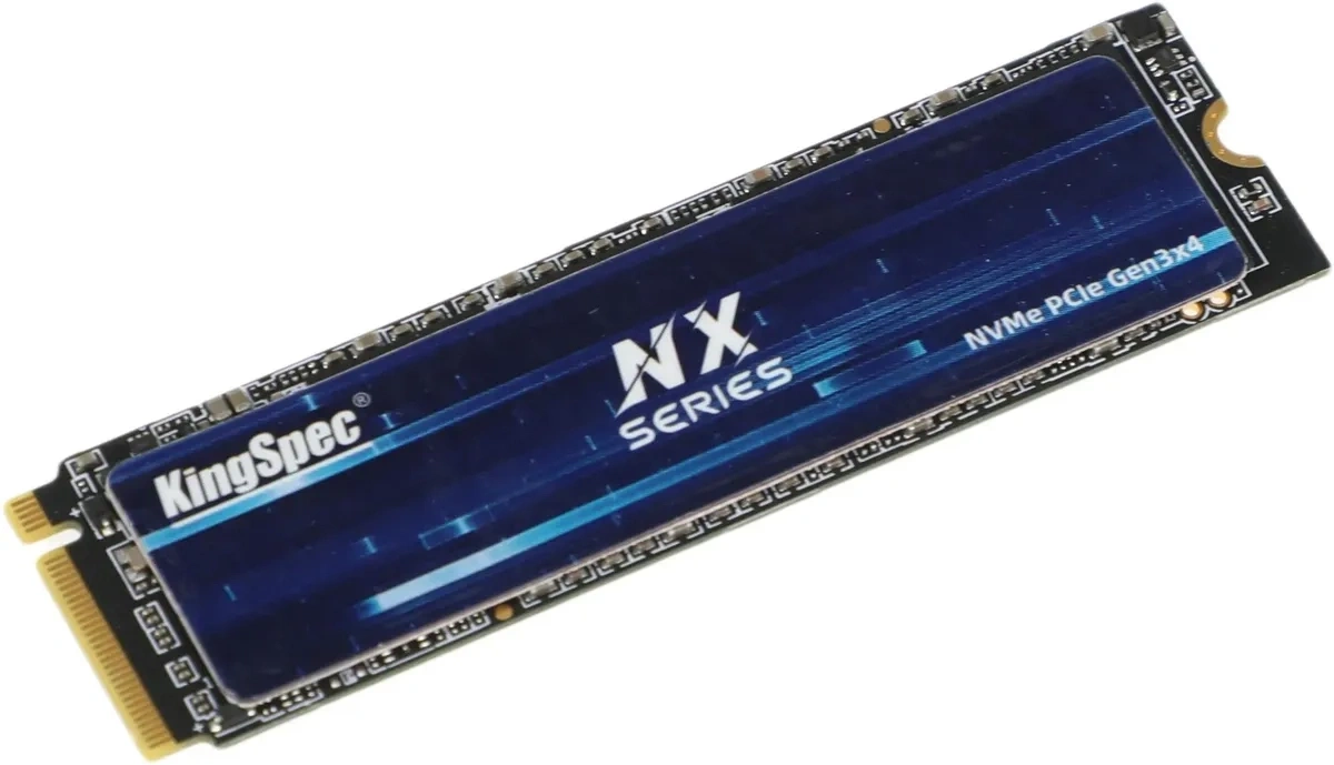 SSD накопитель KINGSPEC NX-512 512ГБ, M.2 2280, PCIe 3.0 x4, NVMe, M.2. Фото 2