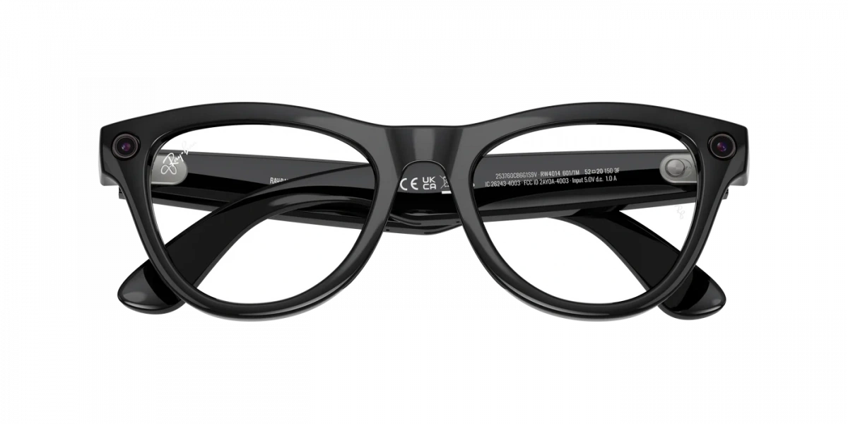 Умные очки Ray Ban Skyler (Gen 2) RW4014 Глянцевый чёрный/Серо-зелёный фотохром L 150-52mm (601/1M52). Фото 5