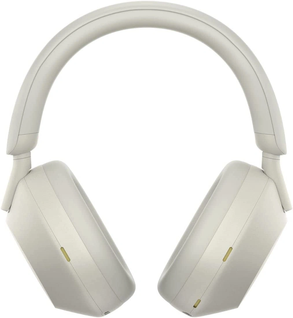 Беспроводные наушники Sony WH-1000XM5/SM с шумоподавлением, Серебристые. Фото 2