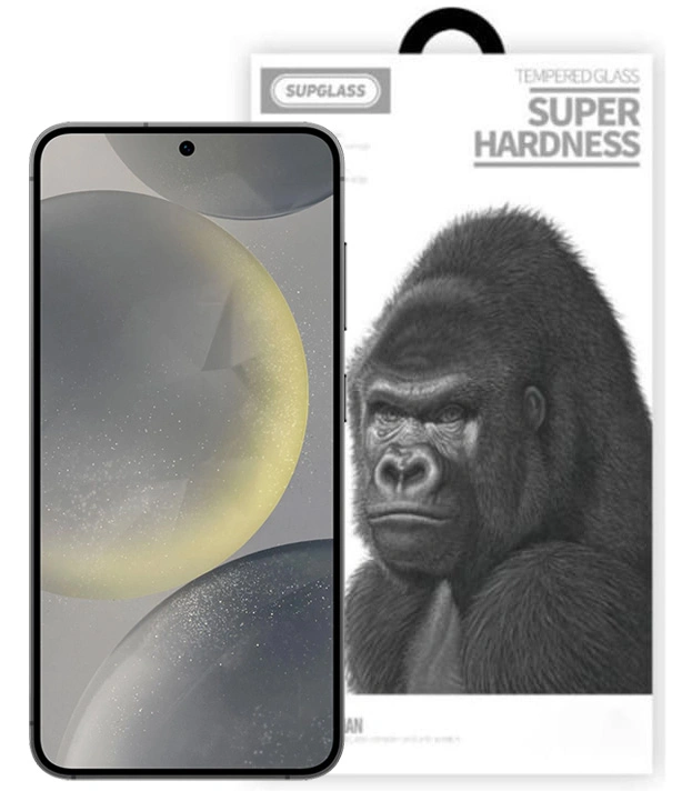 Защитное стекло SupGlass 3D XC-11 для для Samsung S25 Edge/S25 Plus/S24 Plus, Чёрное. Фото 1