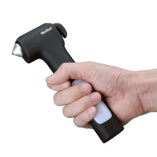 Автомобильный многофункциональный молоток NexTool Multifunction Survival Hammer, Black (KT5531). Фото 2