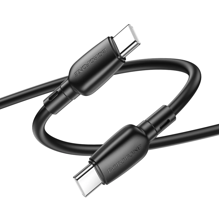 Кабель Borofone BX93 Type-C for Type-C 100Вт 1м, Чёрный. Фото 3