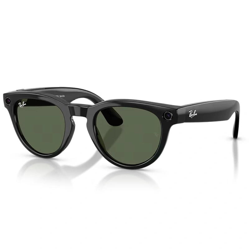 Умные очки Ray Ban Headliner (Gen 2) RW4013 Глянцевый чёрный/Зелёный G-15 M 150-50 (601/7150). Фото 1