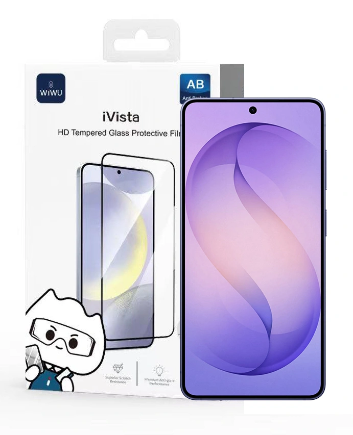 Защитное стекло Wiwu iVista HD для Samsung S26, Чёрное (GT-022). Фото 1