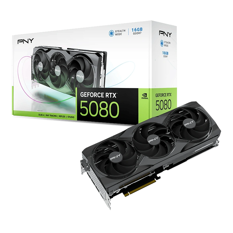 Видеокарта PNY GeForce RTX 5080 Triple Fan 16GB GDDR7 256 bit PCIe 5.0. Фото 8