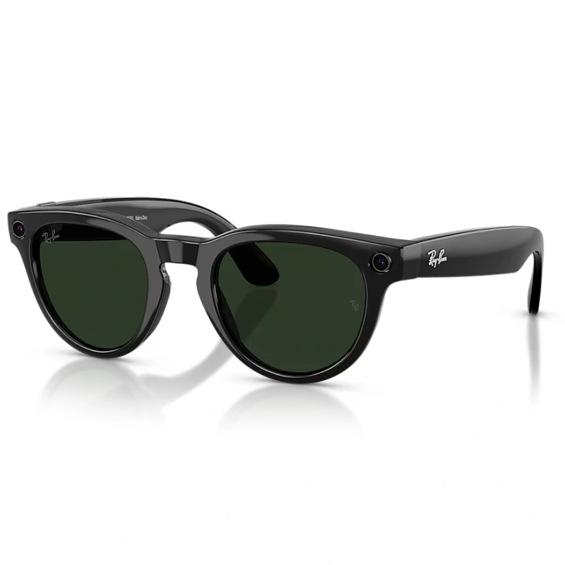 Умные очки Ray Ban Headliner (Gen 2) RW4013 Глянцевый чёрный/Серо-зелёный фотохром M 150-50 (601/1M50). Фото 2
