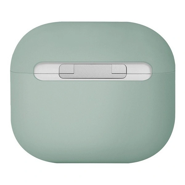 Чехол Uniq для наушников AirPods 4 LINO Liquid silicone, Iceplant Green (AIRPODS(2024)-LINOIGRN). Фото 2