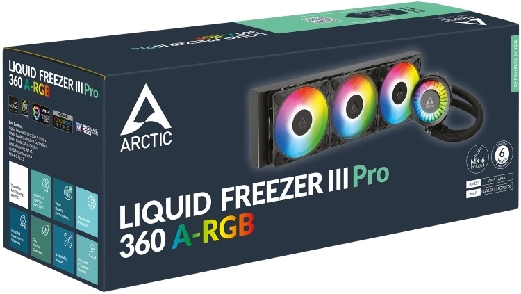 Система охлаждения ARCTIC Liquid Freezer III Pro 360 A-RGB (ACFRE00184A). Фото 7
