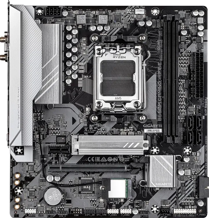 Материнская плата Gigabyte B650M GAMING WIFI (AM5, mATX). Фото 1
