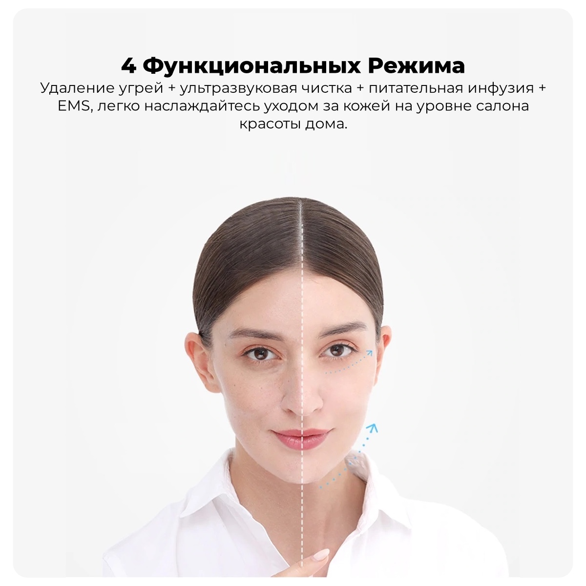 Аппарат для ультразвуковой чистки лица XiaoMi InFace Blackhead Remover MS7100, Розовый